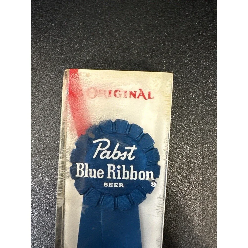 Vintage Pabst Blue Ribbon Lucite Beer Tap Handle – Original‎ Ribbon